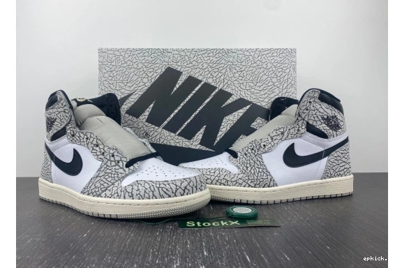 Rep EP Retro Jordan 1 White High DZ5485-052 DZ5485-052 Cement OG 0502